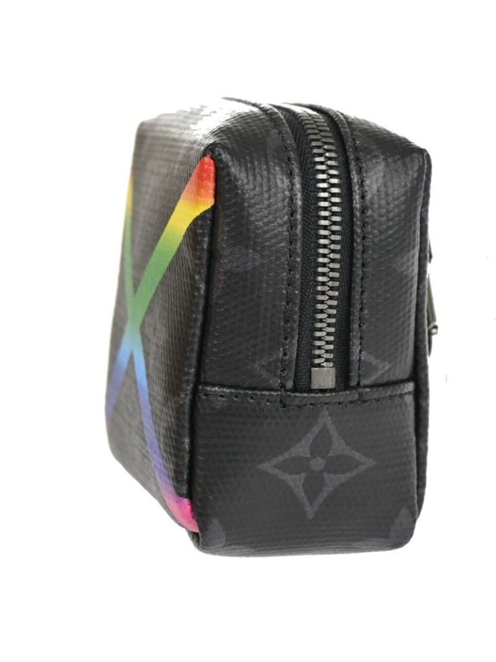 Louis Vuitton Pouch Eclipse Shiny Bijoux Sac Square Rainbow Mp2467 73 Fa387 - Picture 2 of 13